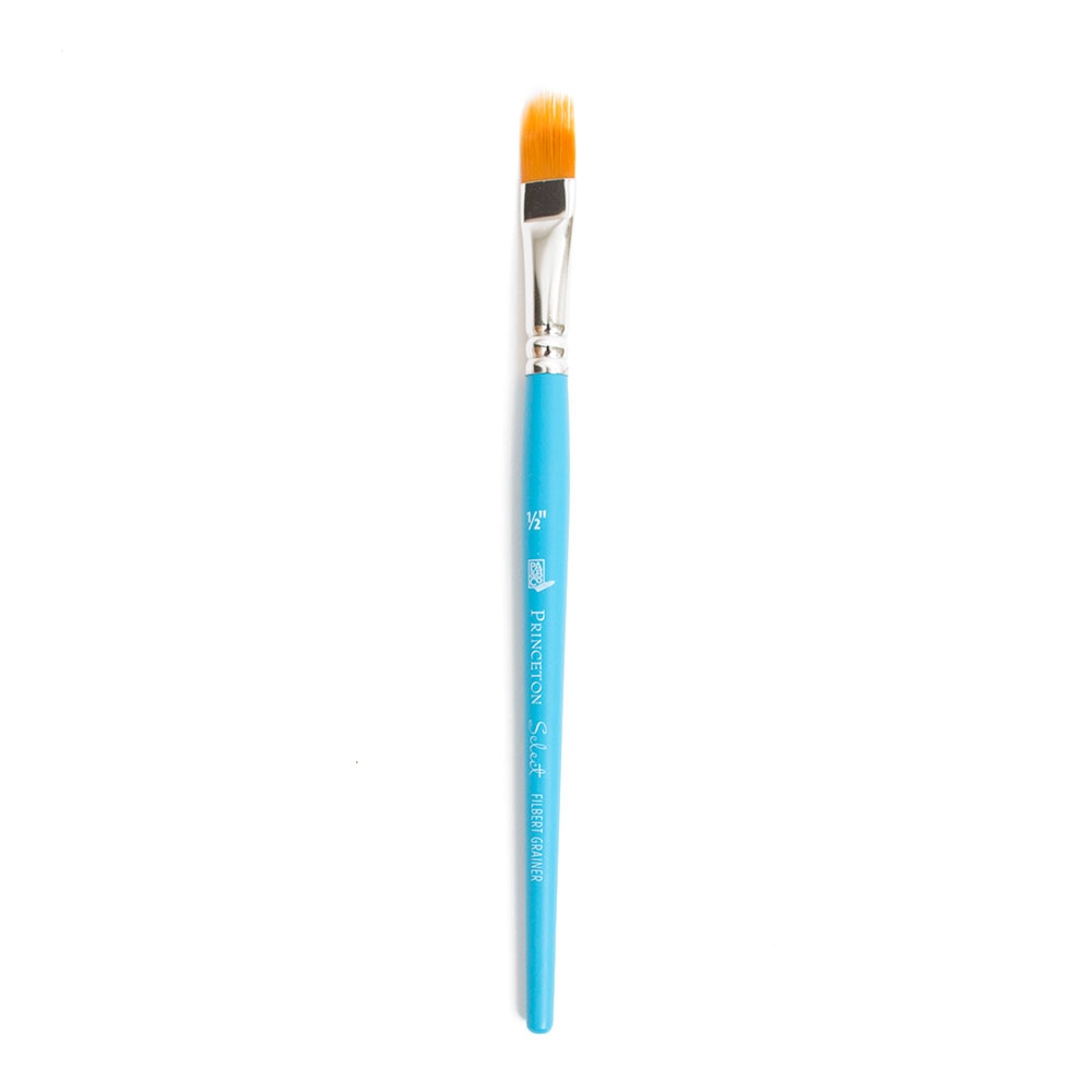 Princeton, Select, Synthetic Brush, Filbert Grainer, 1/2"